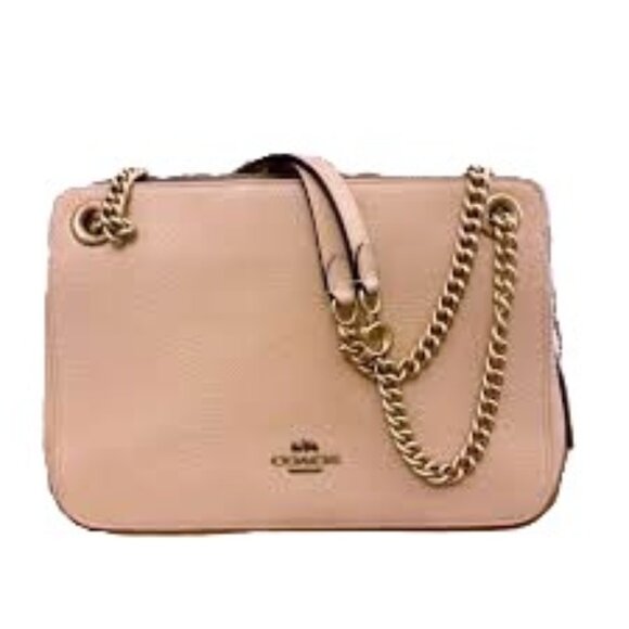 Coach Bryant Convertible Carryall Beachwood Leather Bag LIKE NEW - Picture 1 of 10